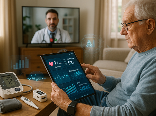 Remote Patient Monitoring con AI: come il monitoraggio a domicilio sta cambiando l’assistenza