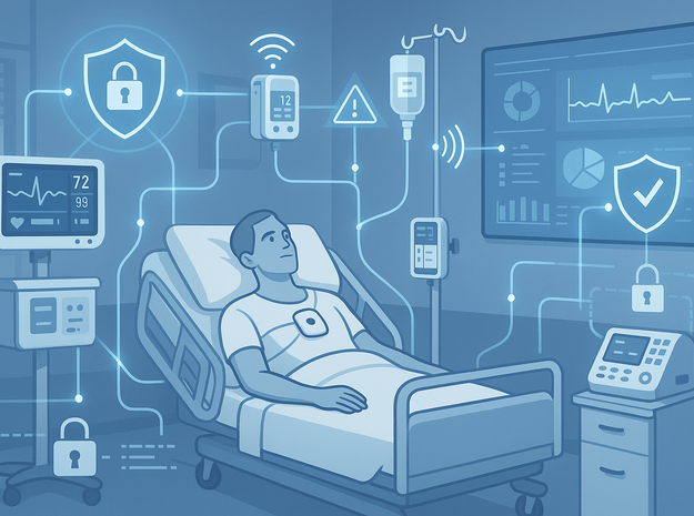 Dispositivi connessi (MIoT) in ospedale: benefici clinici e sfide di sicurezza informatica