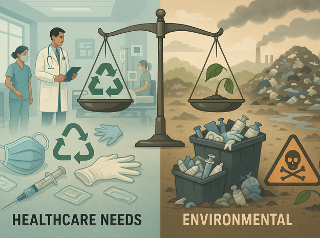 Sostenibilità nei dispositivi monouso: sfide ambientali della sanità